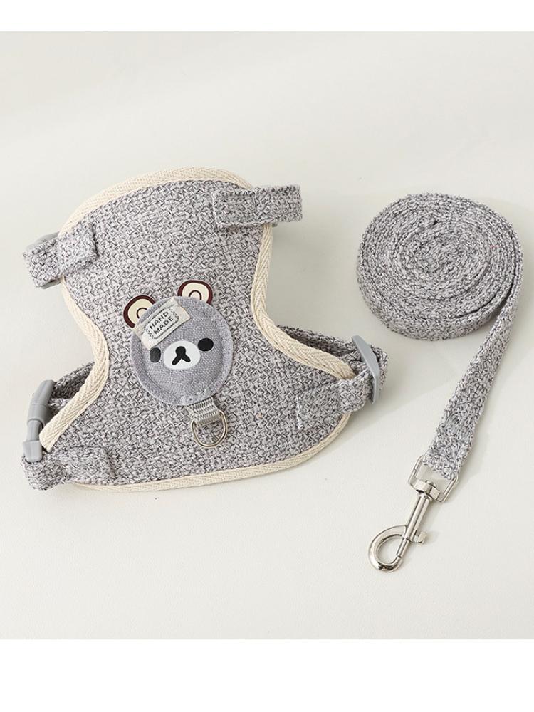 Hundeleine Weste Stil Teddybär Typ Kleiner Hund Brustgeschirr Katzenleine Haustierbedarf