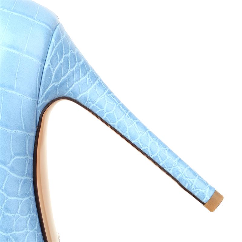 Platforma Damskie Wysokie Obcasy Czółenka Buty Eleganckie Czarne Złoto Srebro Zielony Obcasy Dance Party Ślub Biuro Buty Damskie