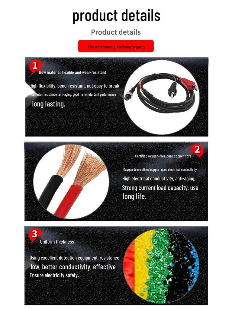 Kabel zasilający Shimano Przewód do elektrycznego kołowrotka wędkarskiego dla Daiwa 500/800MJ Elektryczny kołowrotek do jiggingu