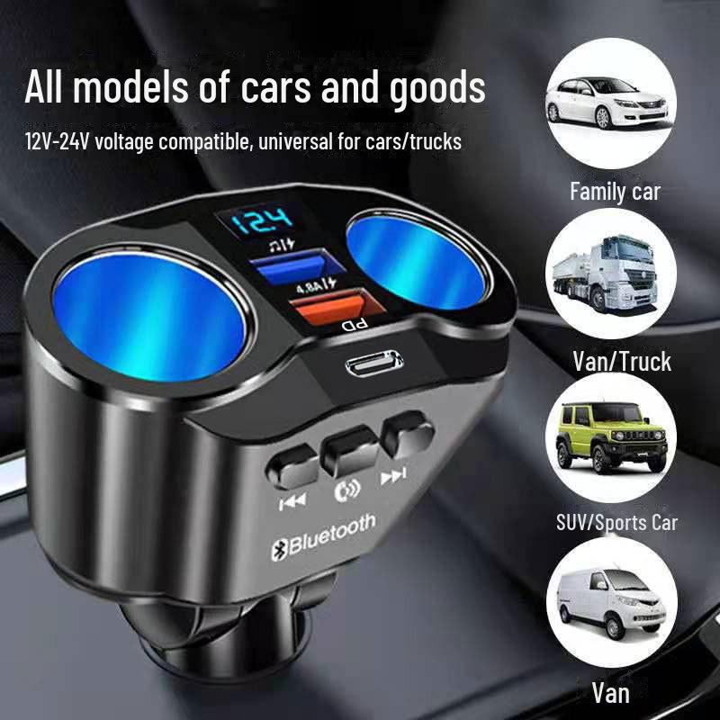 Superschnelles Multifunktions-Autoladegerät mit Bluetooth-MP3-Player & Navigation