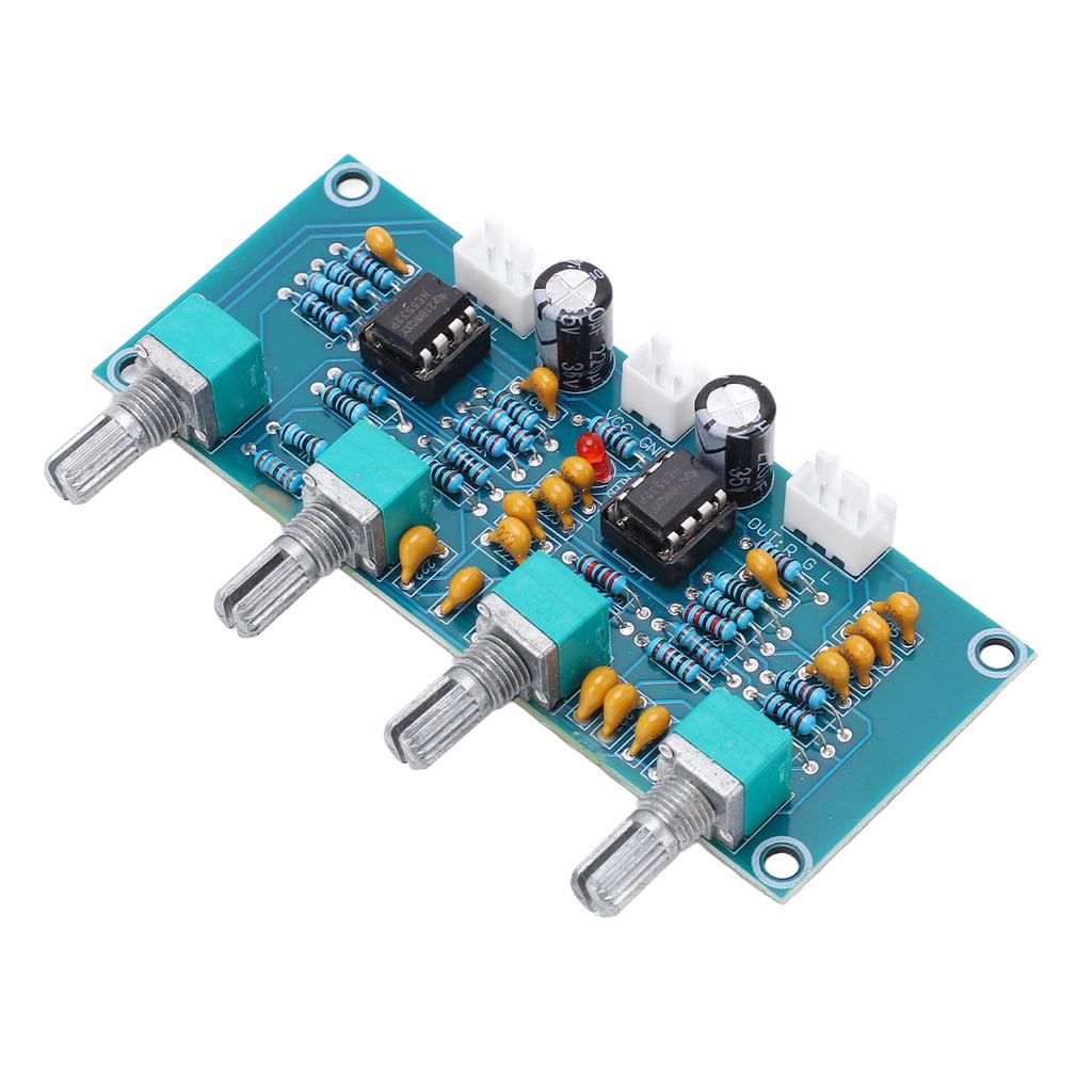 Digital Power Amplifier Board PCB 2 Channels Preamp Board Module NE5532 Chip DC12V 24V