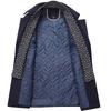 Men's Wool Trench Coat with Scarf Collar, Mid-Length
