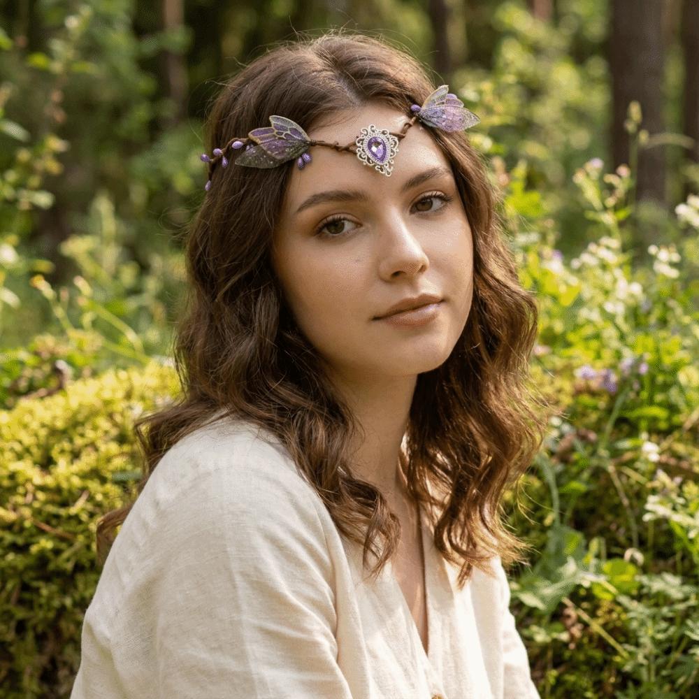 Diadem Elf Tiara Flower Vine Fairy Headpiece Fashion Elven Crown Costume Accessories