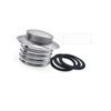 Motorcycle Gas Cap Screw-In Flush Mount Fuel Tank Gas Cap Cove For Harley Sportster Dyna Electra Glide Road King Softail