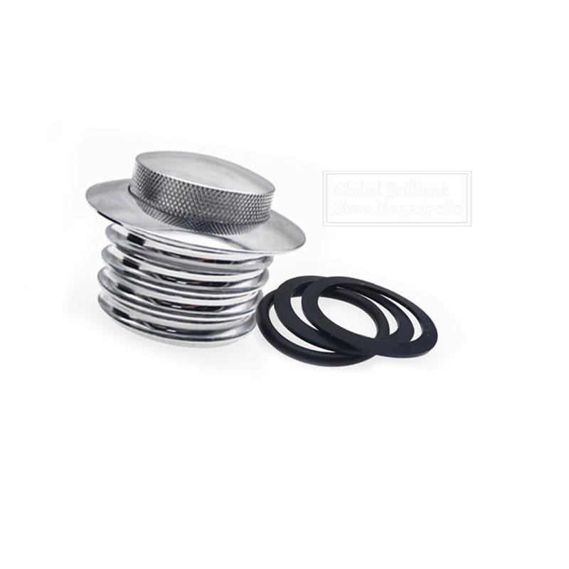 Motorcycle Gas Cap Screw-In Flush Mount Fuel Tank Gas Cap Cove For Harley Sportster Dyna Electra Glide Road King Softail