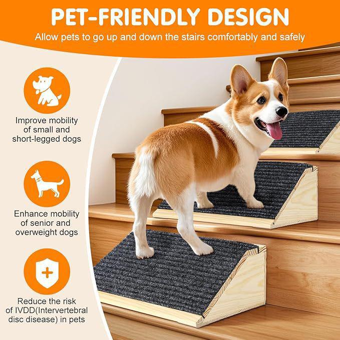 Wooden Pet Climbing Ladder & Dog Ramp