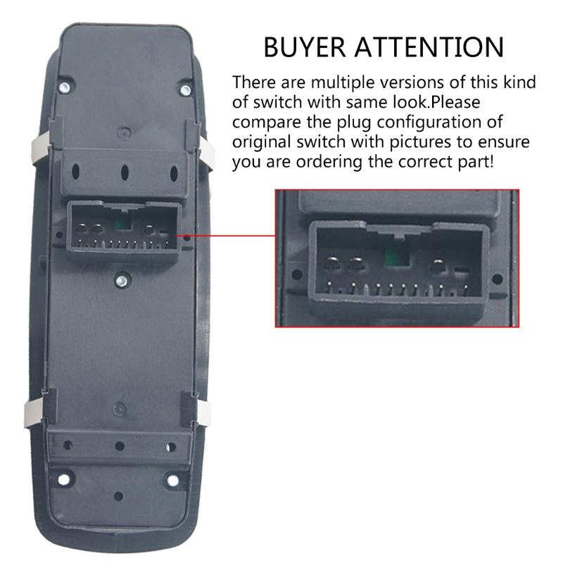 1 Pc Master Power Window Switch Front Left Driver Side Replacement for Chrysler-Dodge 68231805AA 56046823AE 68139805AA