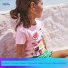 Little Maven New Cartoon Kids Tops Summer Cute Girl T-Shirt Fashion Pure Cotton Short Sleeve Children's Clothing