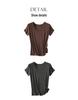 Rong Tai Tencel Wool Ribbed Cooling Slim Fit Tee - Short Sleeve 2026