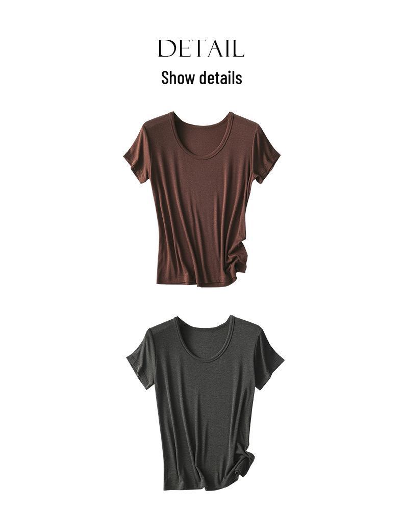 Rong Tai Tencel Wool Ribbed Cooling Slim Fit Tee - Short Sleeve 2026