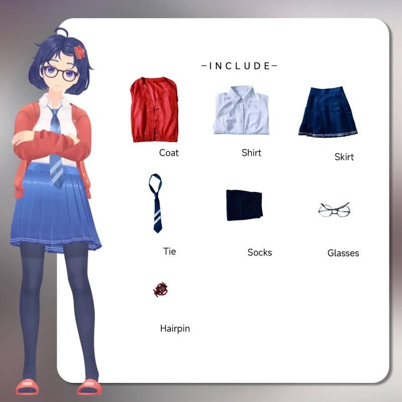 Mita Miside Cosplay Stage Costume Halloween Party Game Character Dress Gift Up