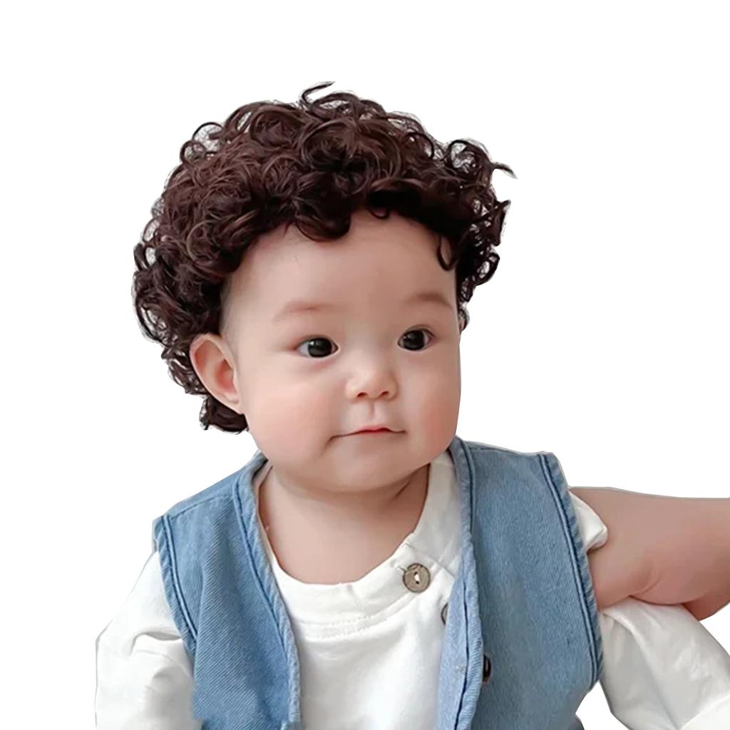 Stylish Hair Accessories for 1-3 Years Kids Lovely Baby Cosplay Hat Wig Headwear Cap Hairpiece Cute Photography Props