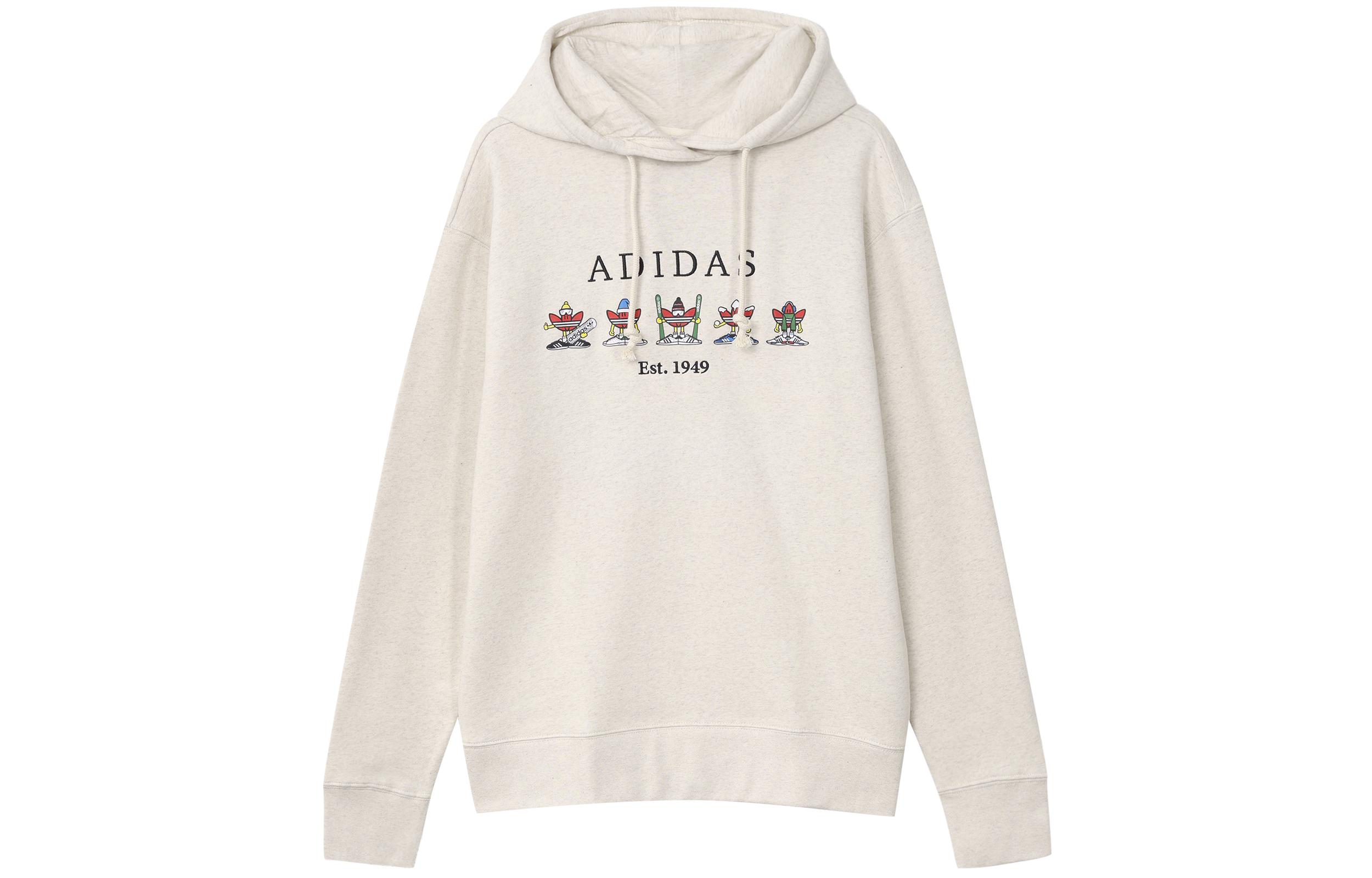 

Adidas Originals Sweatshirts Unisex Yellow White Hooded Moderate Regular HK7445 XS