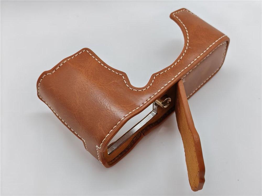 XM5 Kamera PU Leder Halbtasche für Fujifilm XM5 Fuji X-M5 Boden Akkuöffnung Abdeckung