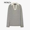 MO&Co. Striped Loose Fit Wool Sweater