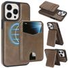 Magnetic Leather Phone Case with Card Holder for iPhone 12 - 17 Series Multi - functional Stand Shockproof Protective Cover