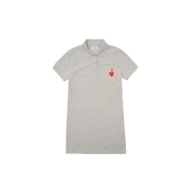 New MLB Short Sleeved Dresses Women's Light Gray 3FOP00723-43MGS