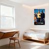 BIYZ IN THE HOOD Vintage Movie Poster Metal Tin Sign, Street Scene with Car & Men, Retro Wall Decor for Bar, Man Cave, Home, Clu