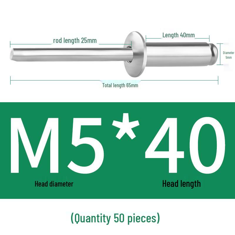 Aluminium-Blindnieten - Rundkopf M3.2, M4, M5, M6