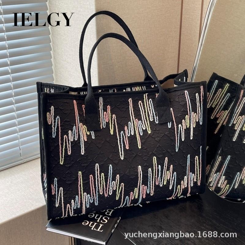 IELGY Small Fresh Simple Handbag Female Large-Capacity Commuter All-Match One-Shoulder Underarm Bag