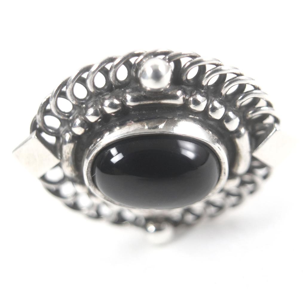 Świetne Spinki do mankietów Georg Jensen spinki do mankietów Srebrne czarne SV925 męskie 19B Używane