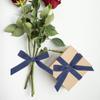 4 Rolls Denim Fabric Ribbon Cute Sophisticated Denim Ribbons for DIY Crafts Clothing Embellishment Wrapping Bow Making Sewing