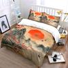 Red sun, birds, mountains. Bedding sets Duvet cover sets Duvet covers Pillowcases(1 * Duvet Cover 2 * Pillowcases without duvet insert)
