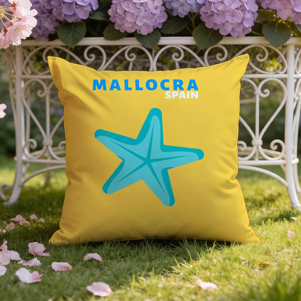 Travel Vacation Series Cushion Cover Home & Car Dual-Scene Pillow Cover: Reversible for Premium Comfort