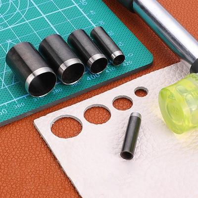 Perforatrice Ronde Durable 15 Tailles Trou Creux 1-15mm Perforatrice pour Cuir Outil de Perforation Fait Main Pour Artisanat du Cuir DIY
