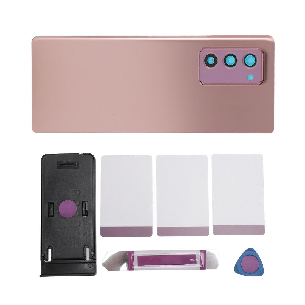 Copertura Posteriore in Vetro Alloggiamento Sportello per Galaxy Z Fold 2 5G F916 con Nastro Lente Fotocamera Preinstallato