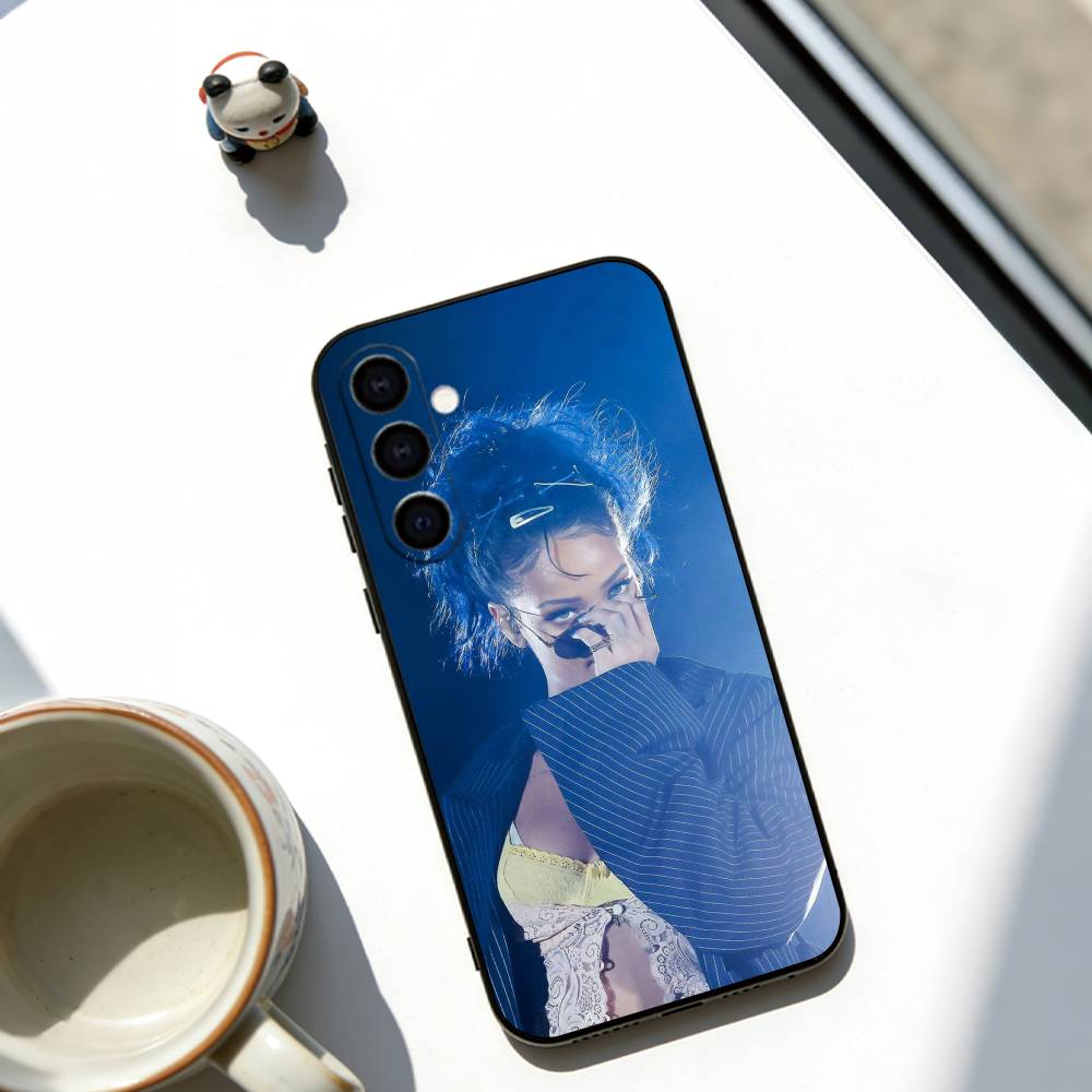 Singer  Rihanna Phone Case Soft black For Samsung Galaxy A73,A72,A71,A70,A53,A52,A51
