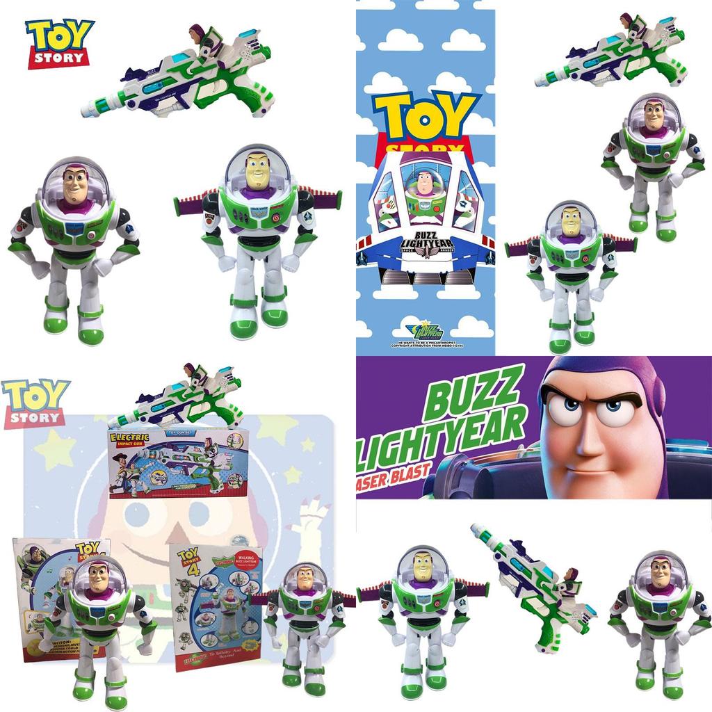Interactive Buzz Lightyear Toy Story 4 Action Figure With Sound And Walking Features
