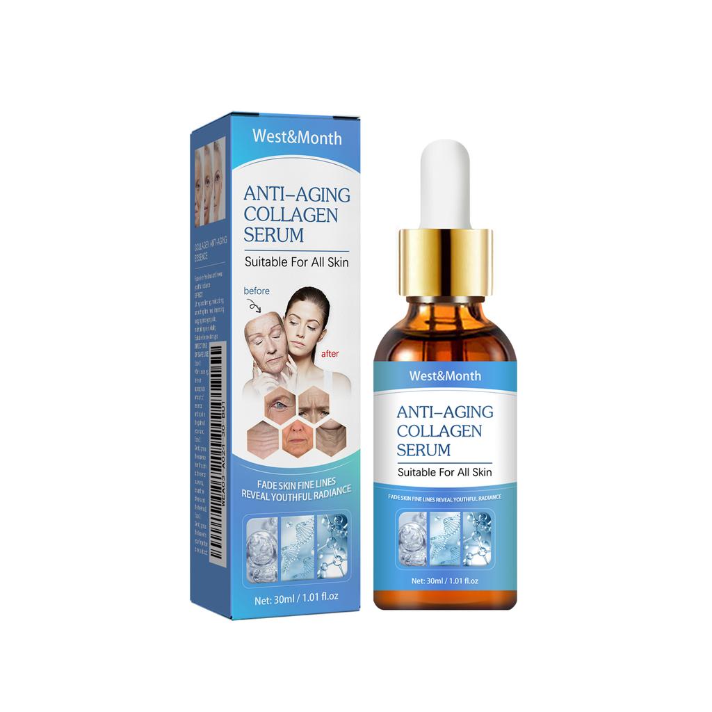 West&Month Collagen Facial Serum Reduce facial fine lines, tighten skin, and improve skin dullness