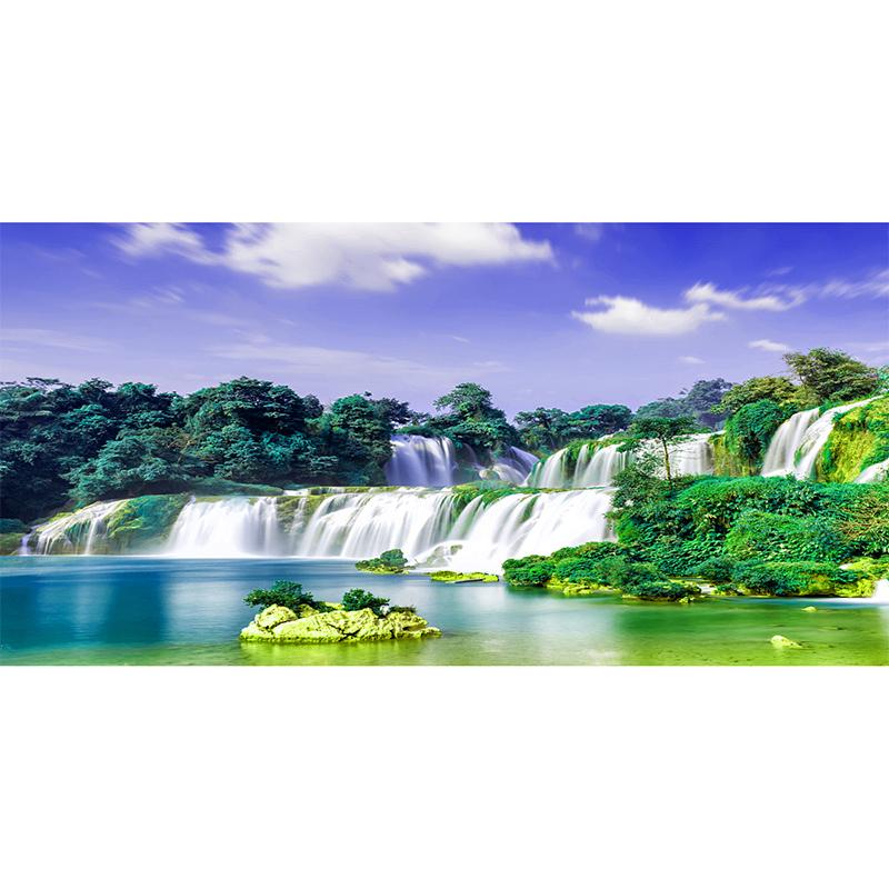 

DIY Алмазная картина Водопад Пейзаж Алмазная вышивка Пейзаж Вышивка крестом Гостиная Искусство Настенная живопись Домашнее декоративное Full Round 20x40CM