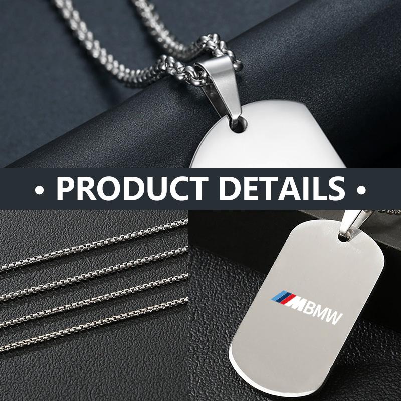 Auto Styling Edelstahl Halsketten Personalisierte Anhänger Halsketten Zubehör Für BMW M 1 3 4 5 6 7 Serie X1 X3 X4 X5 G20 G38 F48