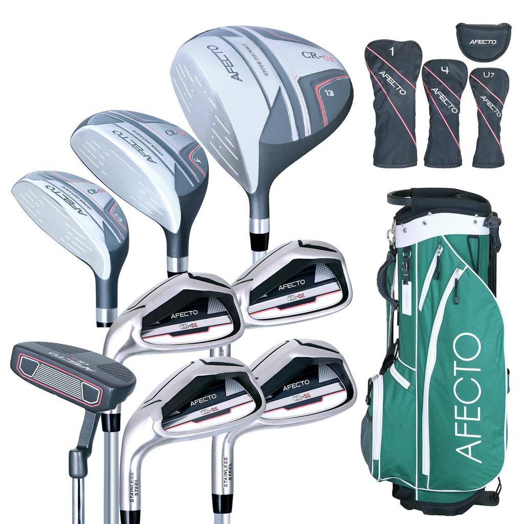 [LeftWomen's] Afecto Golf Club Set of 8 (1W4W7U7I9IPWSWPutter) L Shaft Color Available HS Stand with Caddy Bag Beginner Set Manufacturer Direct Sales