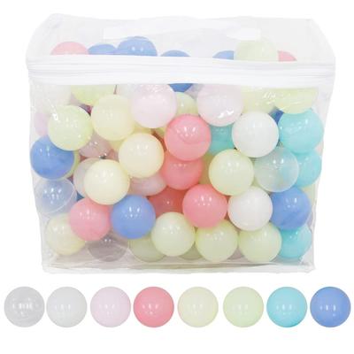 Hugmuu Colored 100 Ball Pool Ball Pool 8 Pastel Balls, 5.5cm, Pieces, Balls, Balls, Baby, Colors, (100 Pieces)
