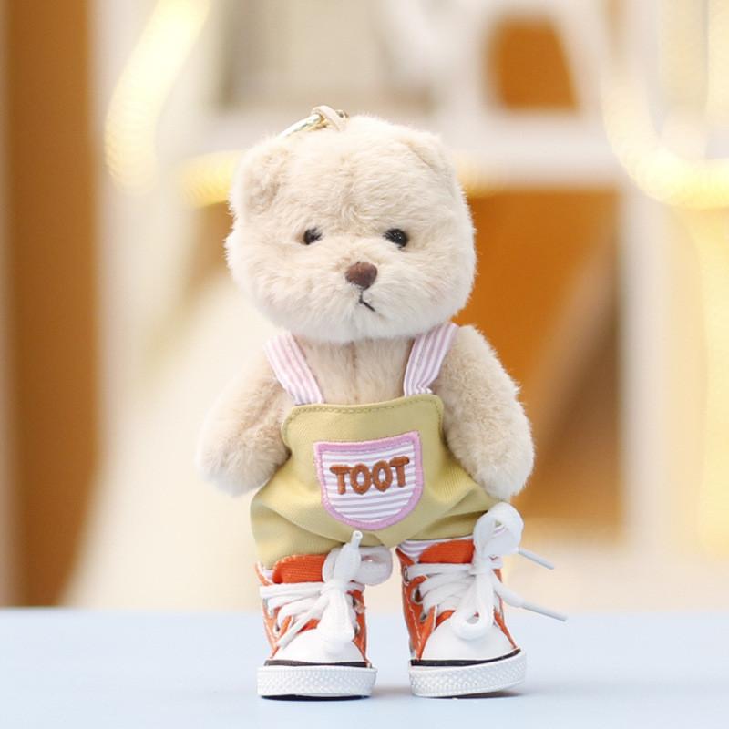 Plush Teddytales Toy With Dress Keychain Gift For Girls And Kids