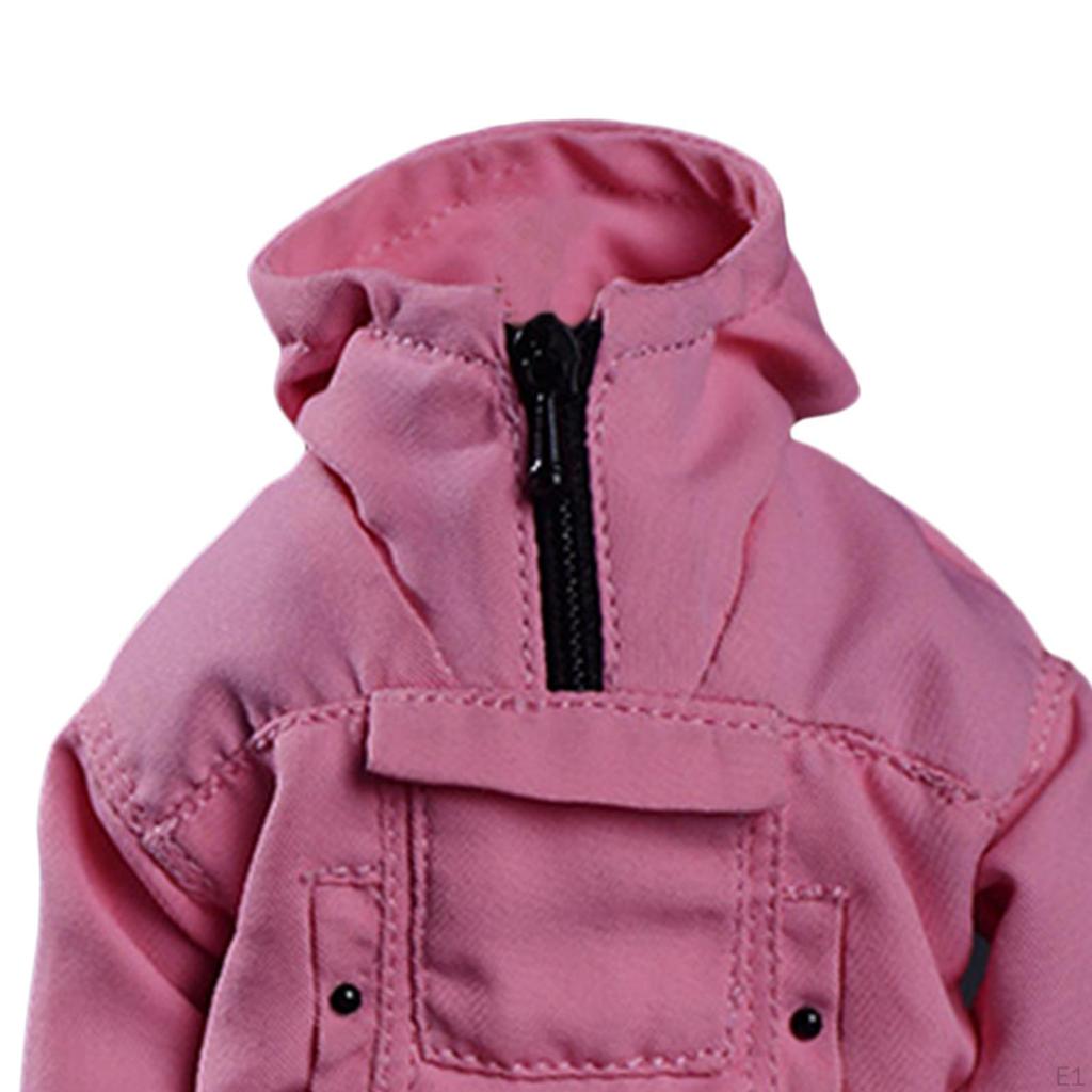 1/12 Male Action Figure Hoodies Long Sleeve Pullover Sweatshirt for 6'' Figures BJD Doll Body