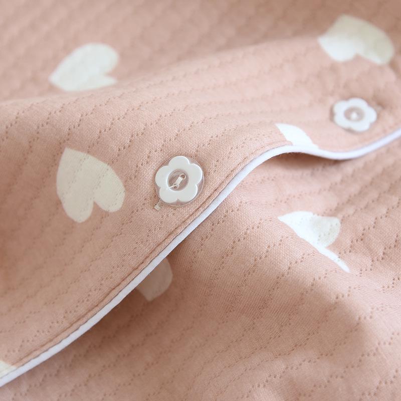 Autumn/Winter Women's Pure Cotton Long-sleeve Homewear Set - Thickened Air Layer for Warmth