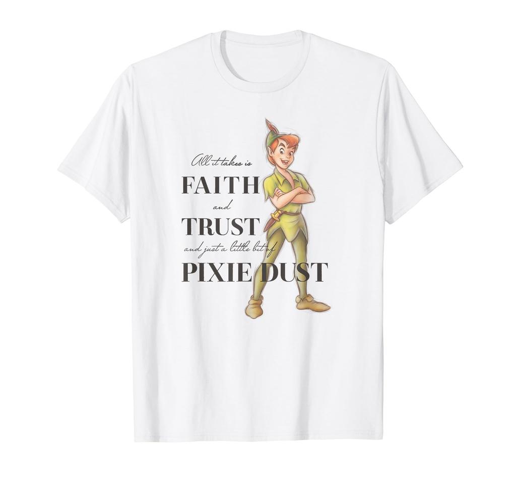 Disney 100th Anniversary Peter Pan D100 Quote Pixie Dust T-Shirt