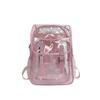 Pvc Transparent Flap Backpack With Waterproof Design For Travel And Sports Use