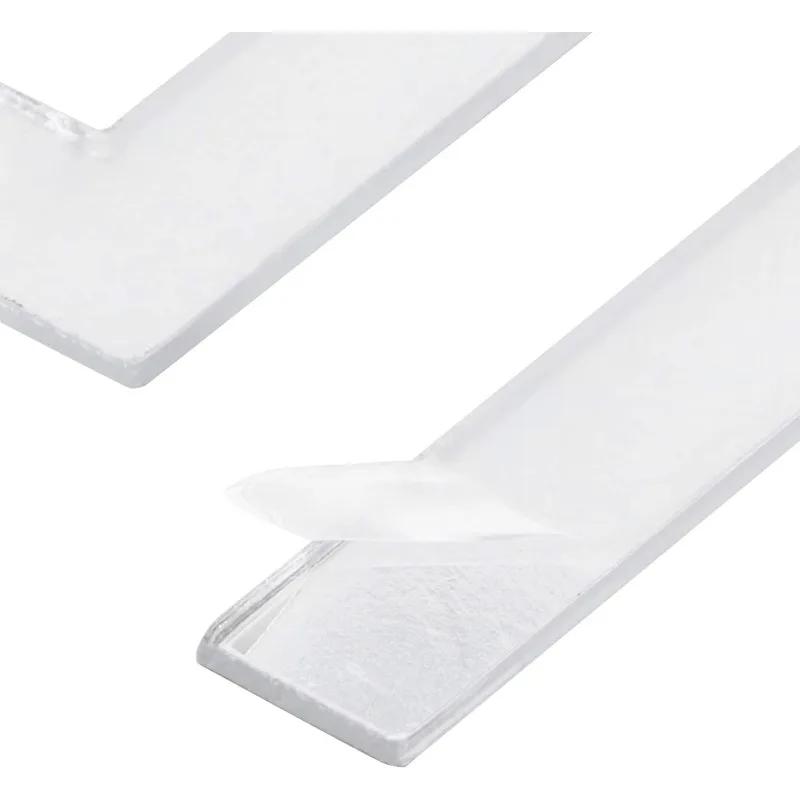 10pcs Acrylic Self Adhesive Wall 3D Decor Sticker Mirror for Bedroom Edge Strip Corner Line Building Border Home Office Decor
