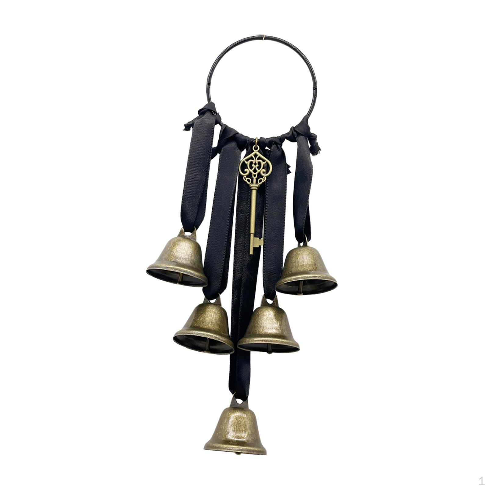 

Witch Door Knob Hanging Bell Pendant Handmade Supplies Meaningful Wind Chime Hanger for House