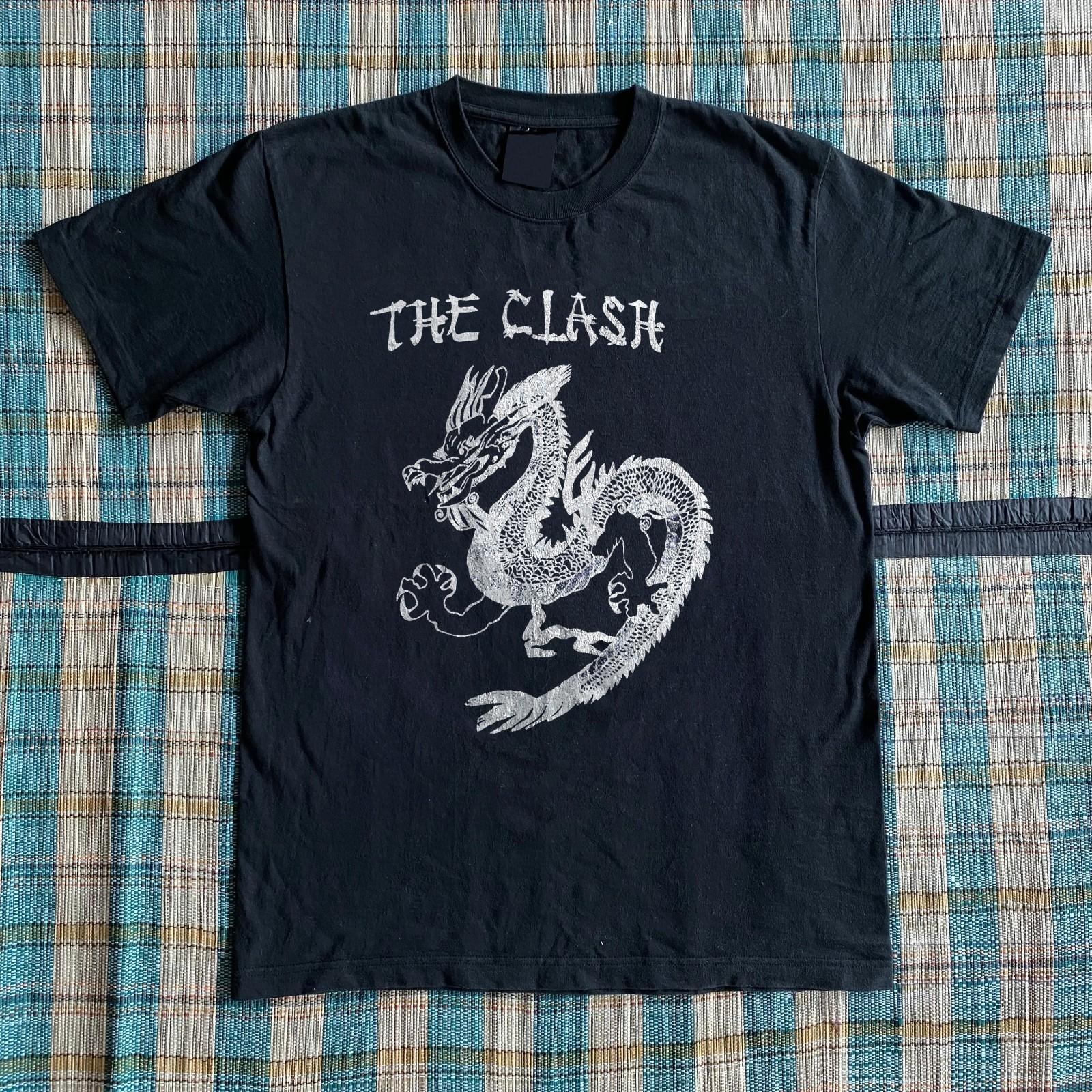 The Clash Band Dragon Black Unisex T-shirt Size S-5XL L