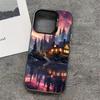 Landscape house pattern phone case suitable for iPhone 17 16 15 14 13 12 11 Pro/Max/Plus anti drop and shockproof back cover
