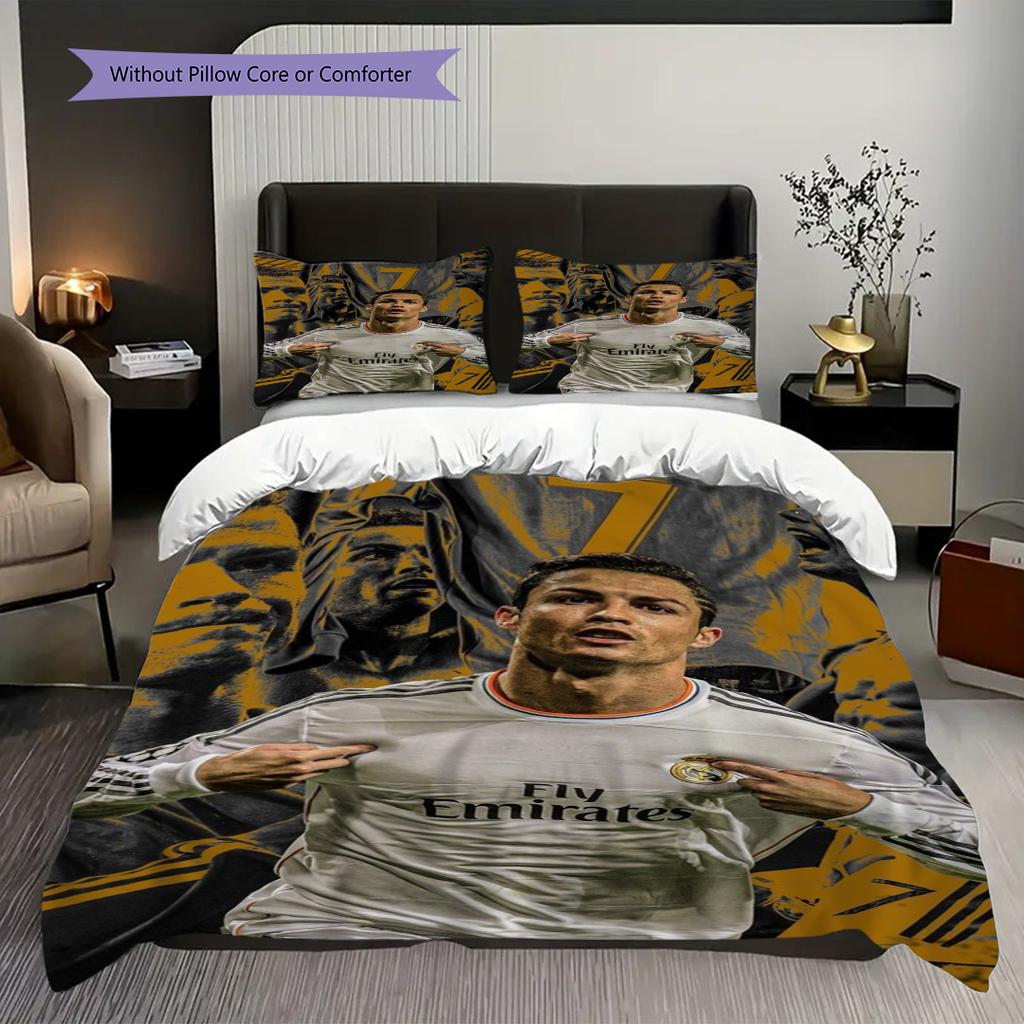Biancheria da letto Legacy di Ronaldo (1 * copripiumino + 2 * federa, senza nucleo) Set biancheria da letto piatto 2D Copripiumino e federa Morbido e confortevole