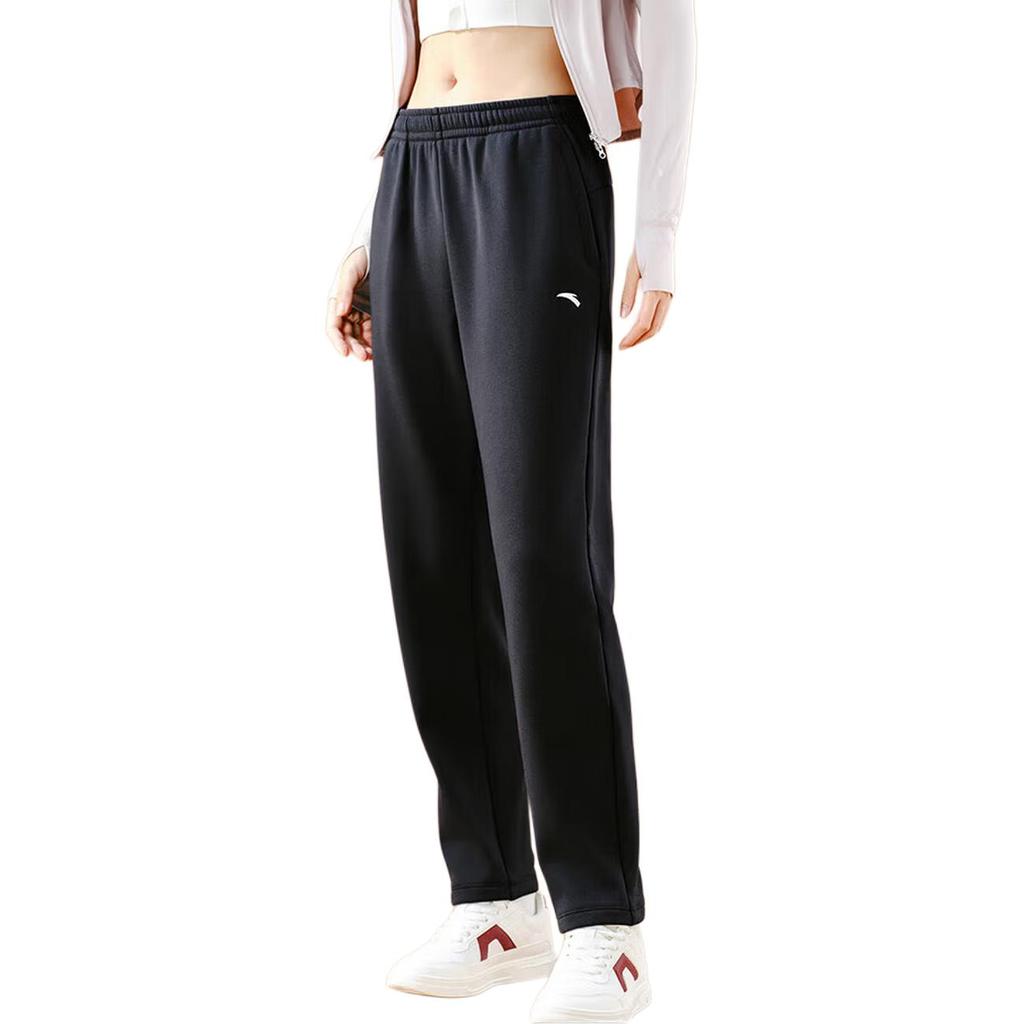 Anta Training Series Solid Color Soft Breathable Versatile Simple Sports Long Pants Women bottoms 162547313N-2