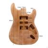 Unfinished Electric Guitar Body, Wood Blank Barrel, DIY Project for Luthiers