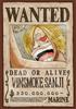 Ensky Jigsaw Puzzle One Piece Wanted Poster X 208-piece "Sanji" (18.2 25.7 Cm) 208-038